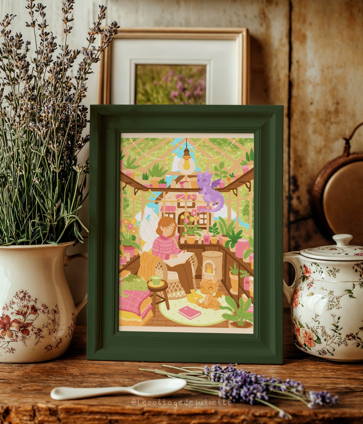 Illustration "The magic greenhouse"