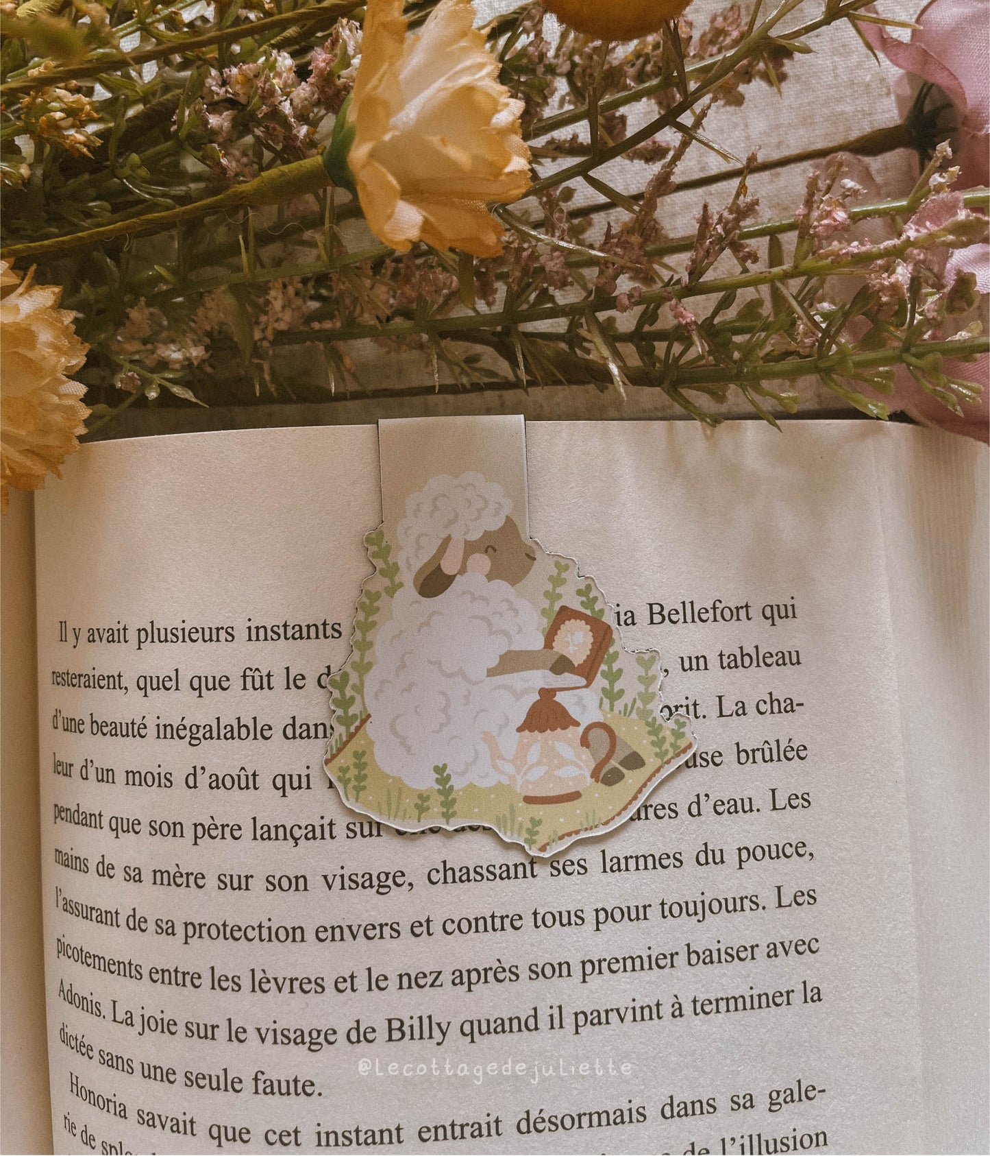 Marque-page magnétique "The reader sheep"