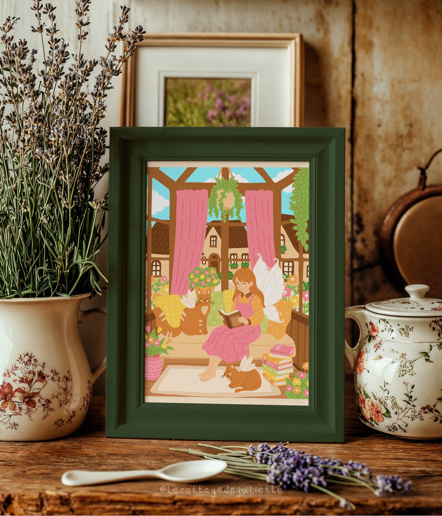 Illustration "The reading fairy"