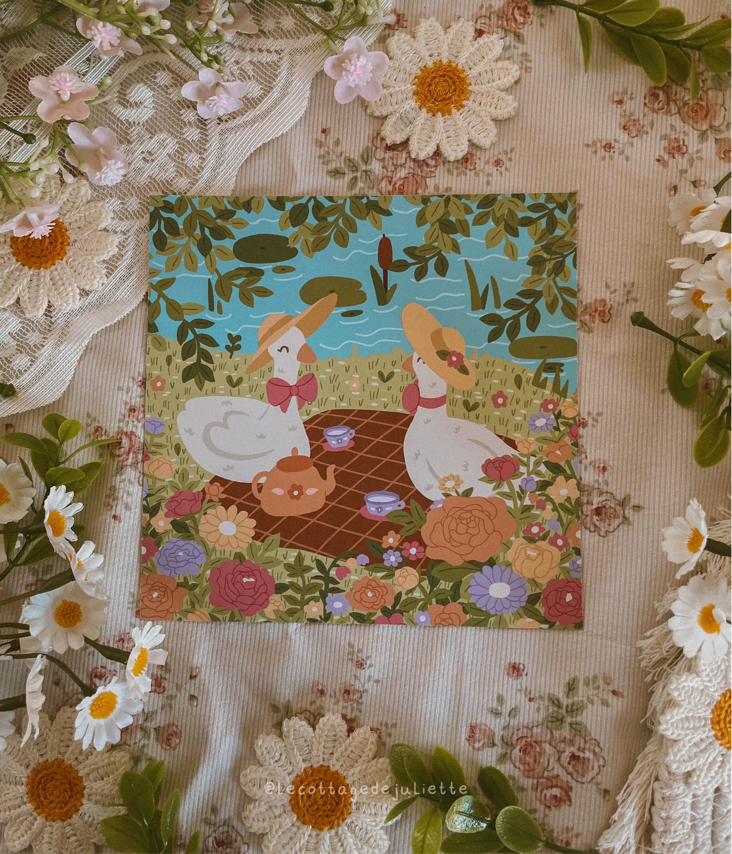Illustration "The spring geese"