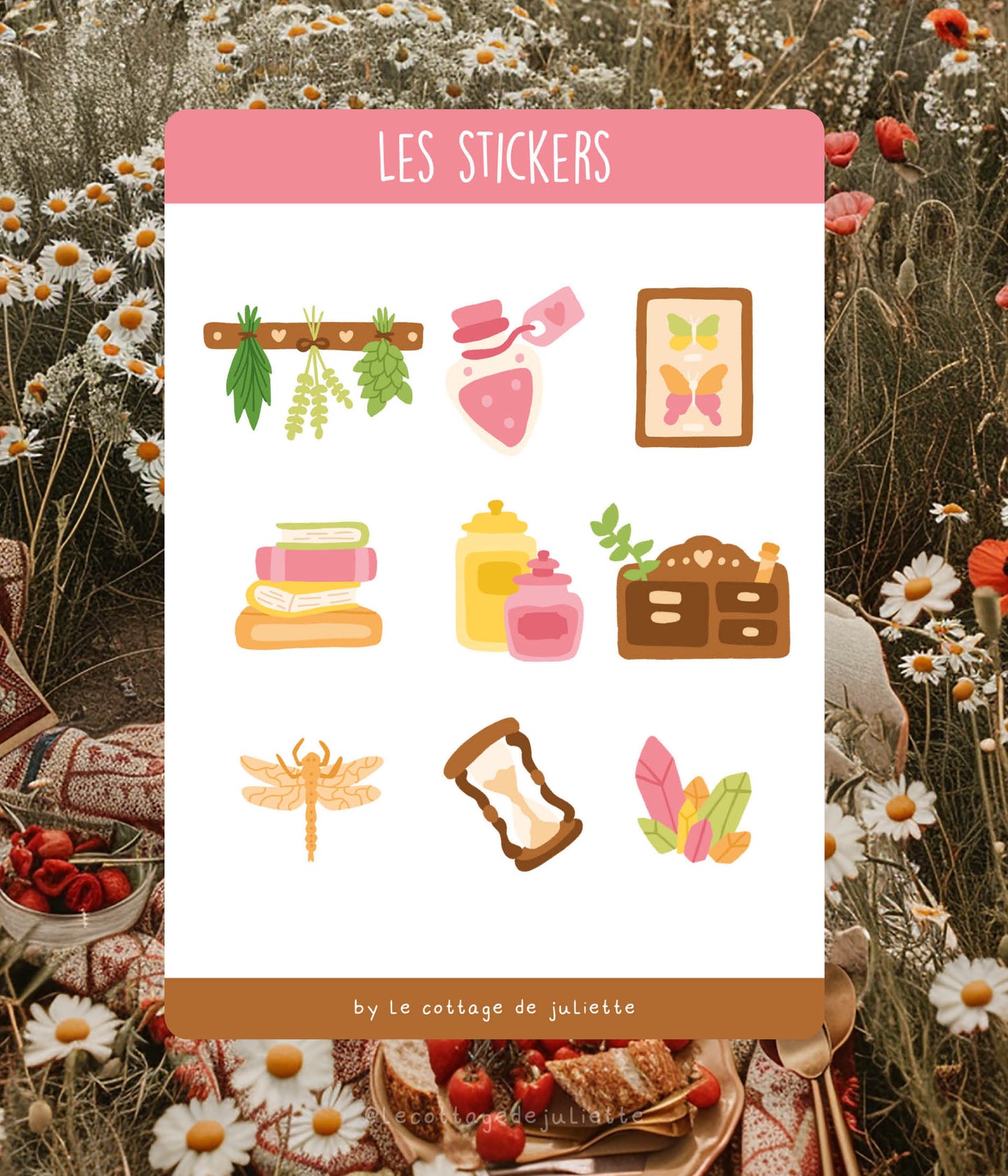 Planche de stickers "The witch's house"