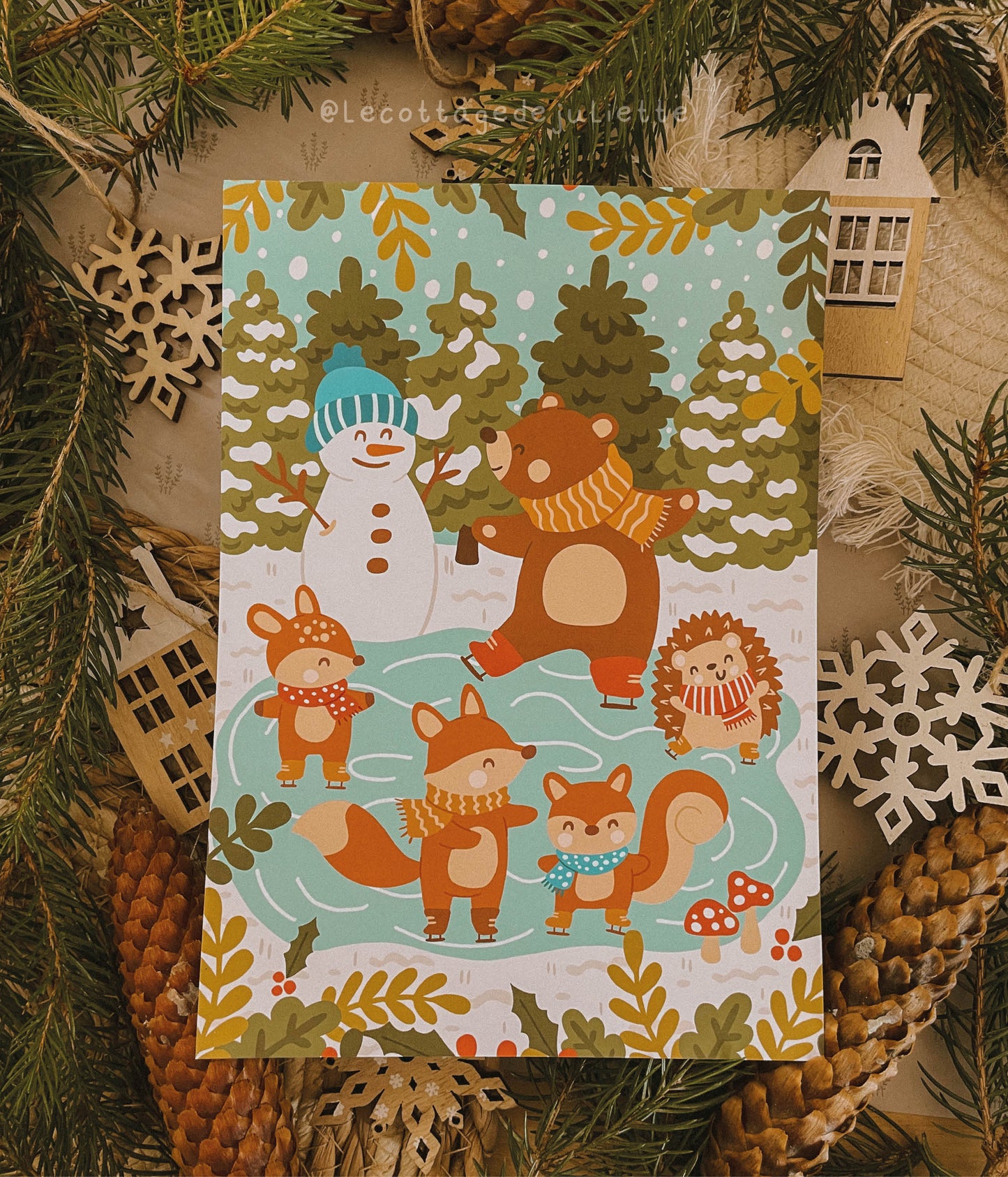 Illustration "Une matinée a la patinoire"