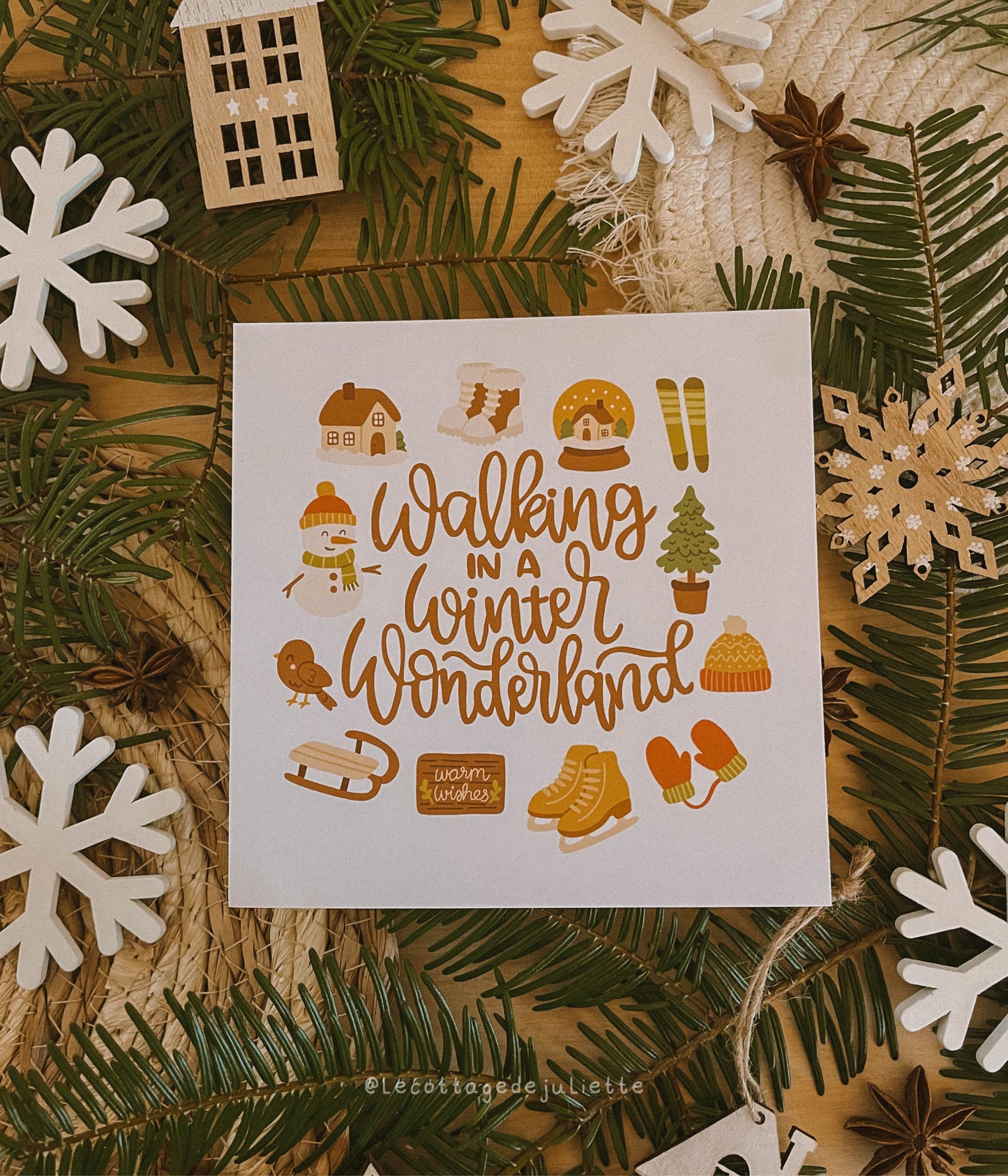Illustration "Walking in a winter wonderland"