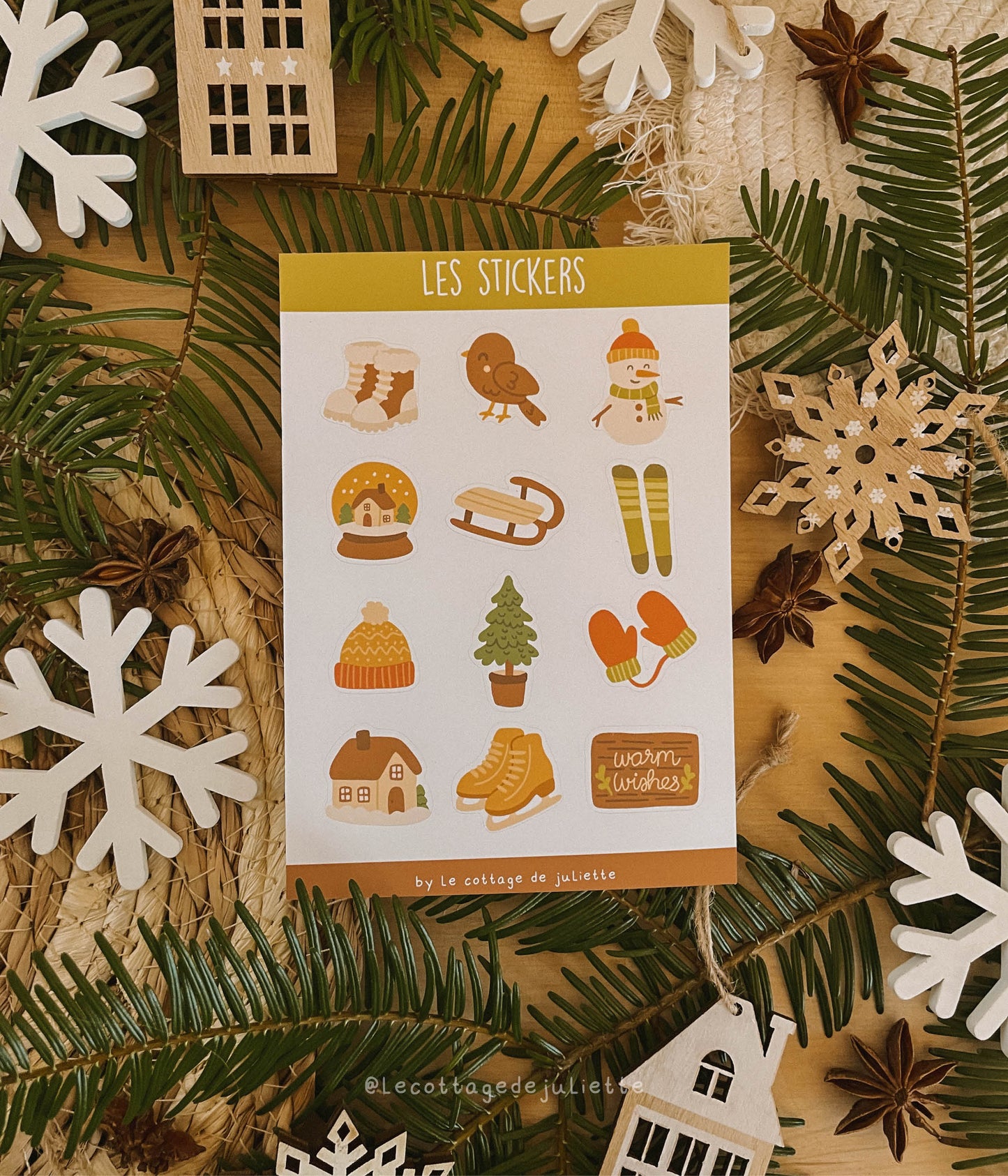 Planche de stickers "Walking in a winter wonderland"