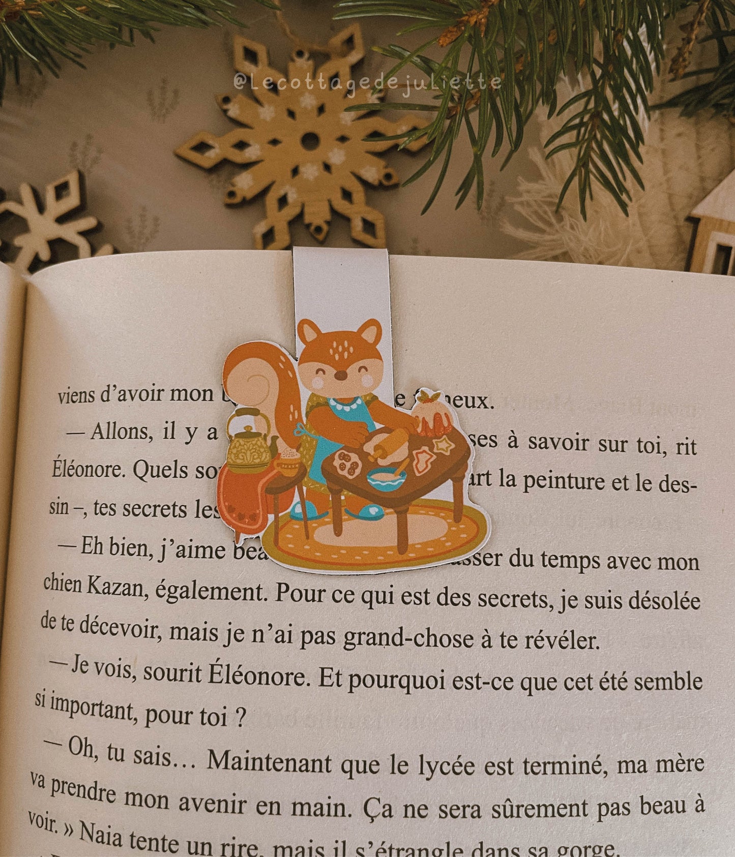 Marque-page magnétique "Winter pastry moment"