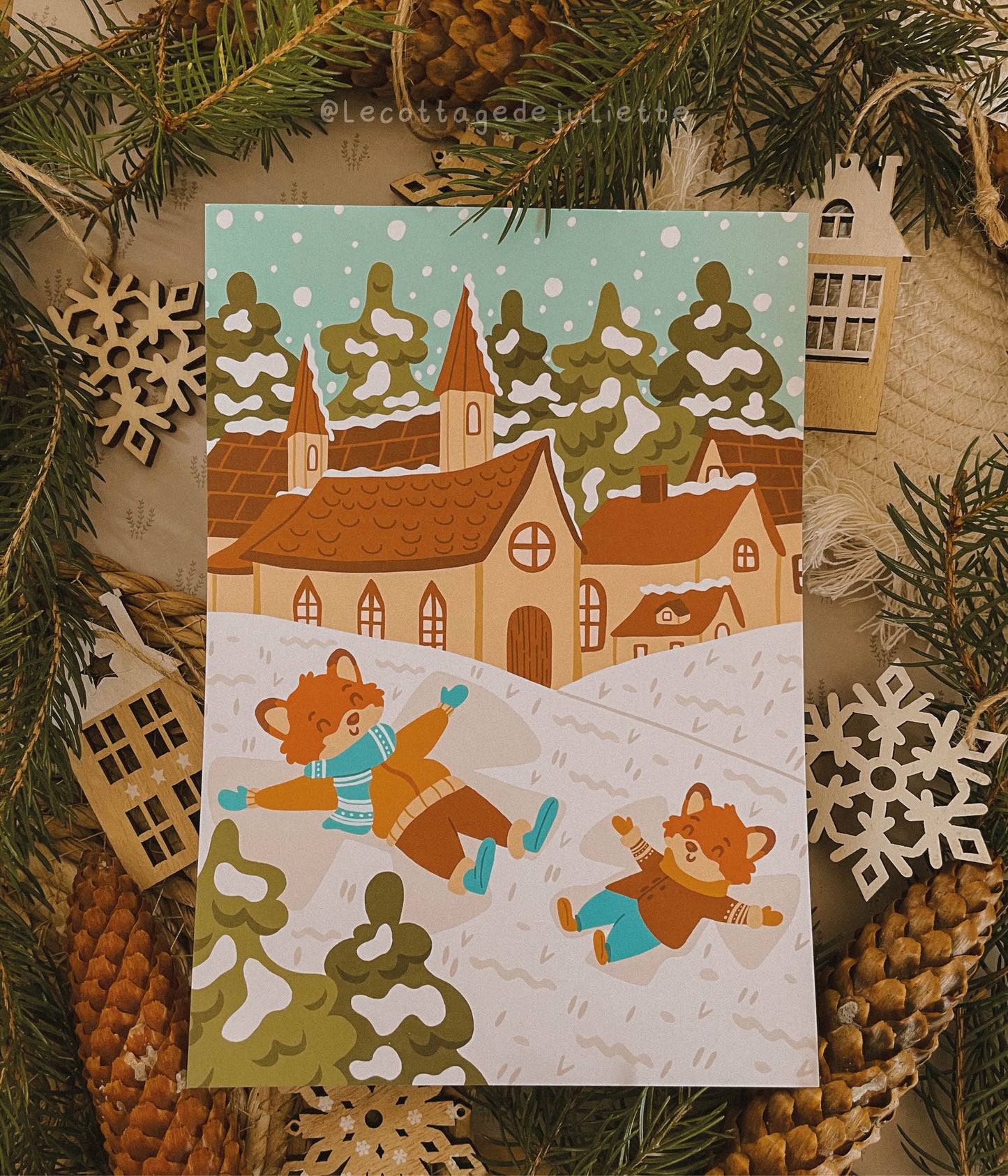 Illustration "Winter playtime"