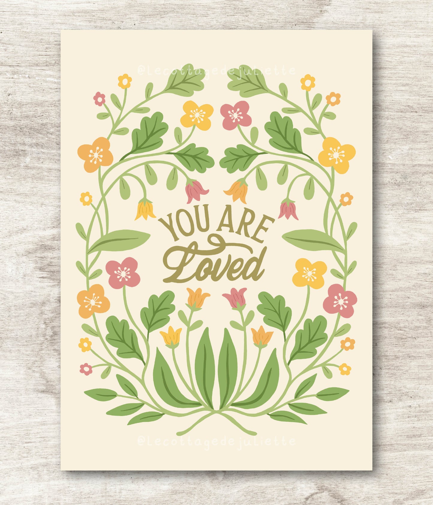 Illustration "You are loved"