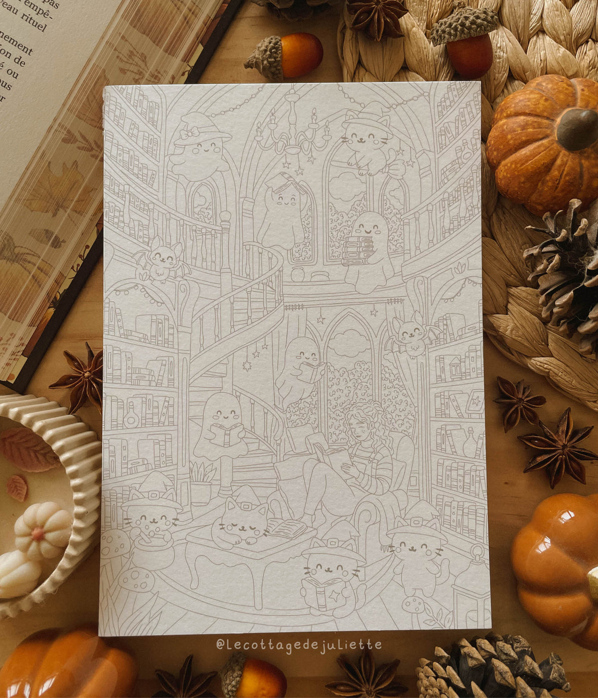 Cartes à colorier "Spooky Halloween"