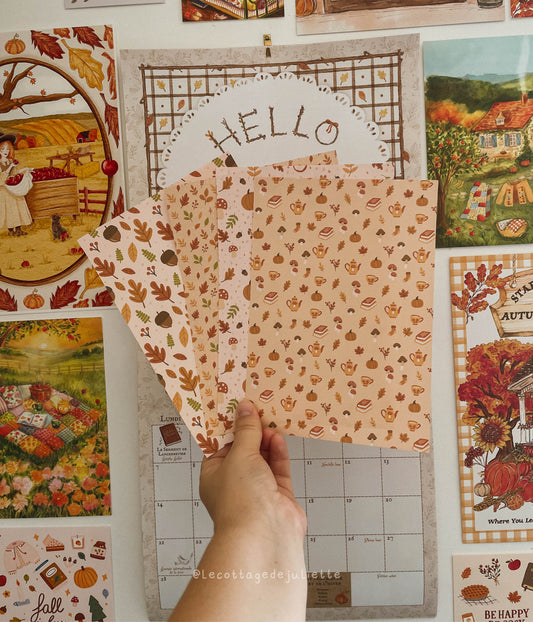 Set de papiers automnal