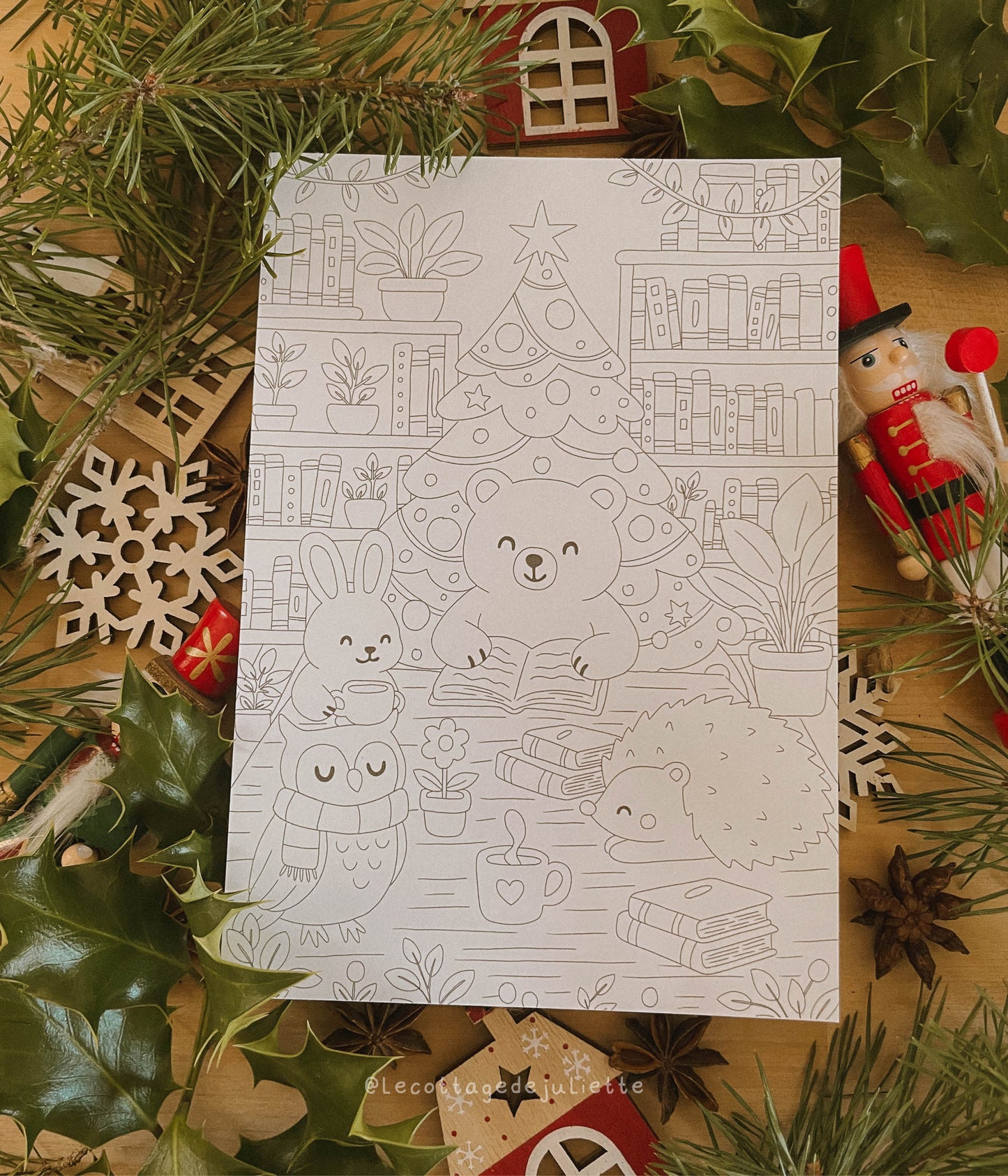 Cartes à colorier de Noël