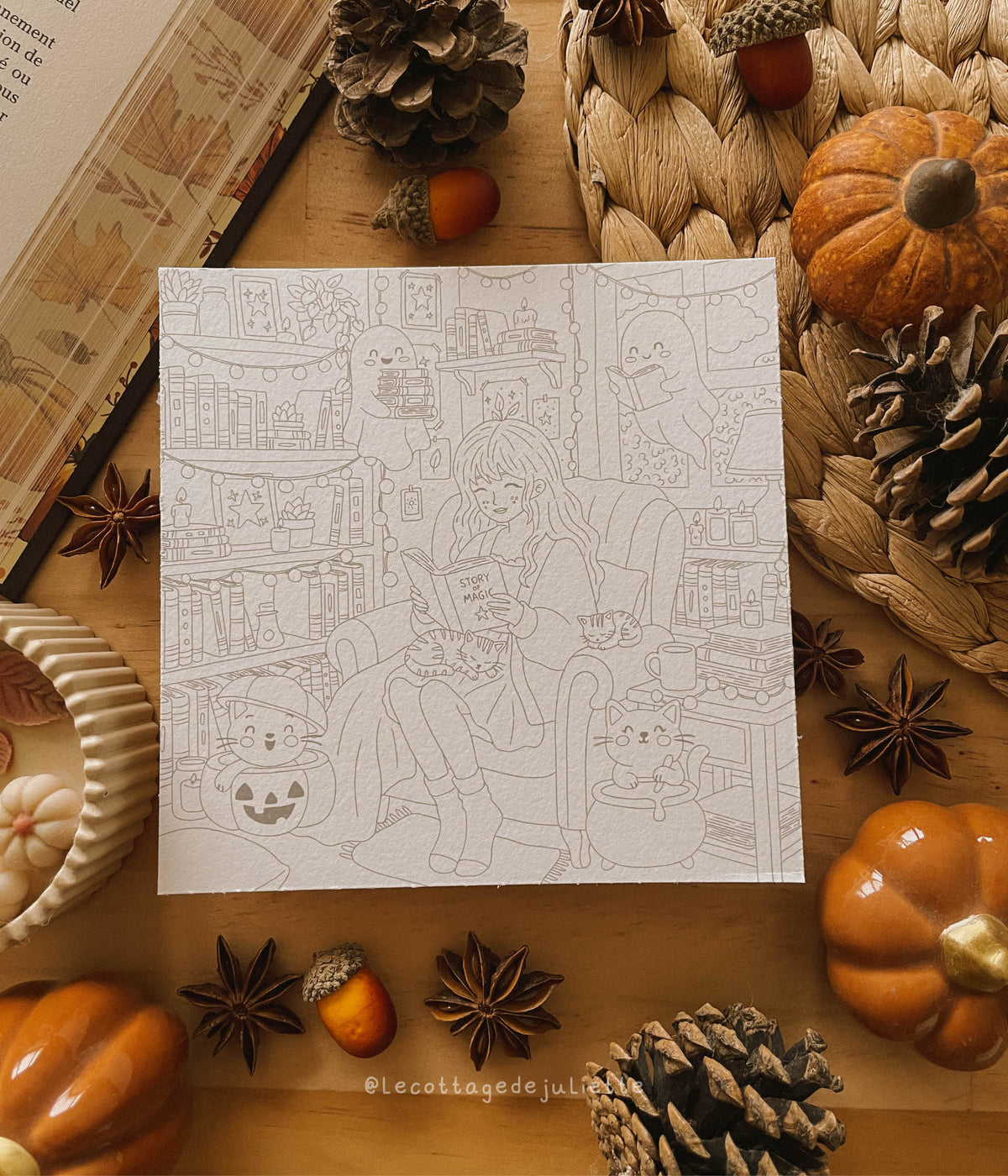 Cartes à colorier "Spooky Halloween"