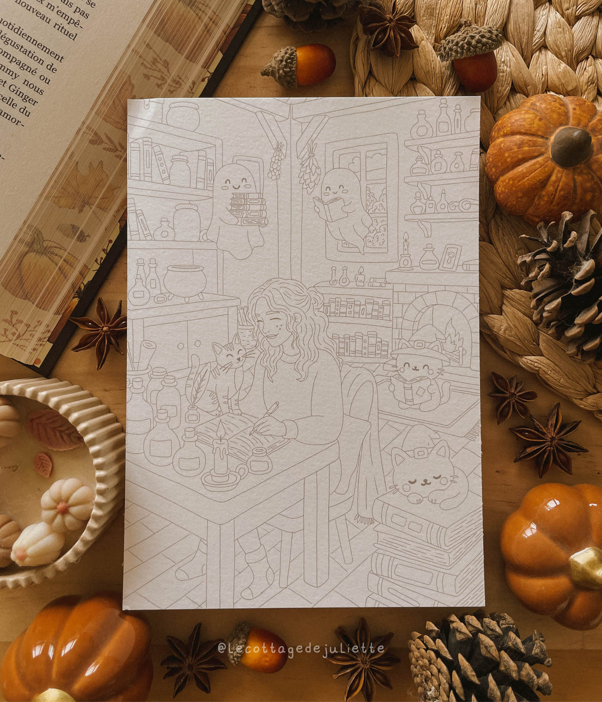 Cartes à colorier "Spooky Halloween"