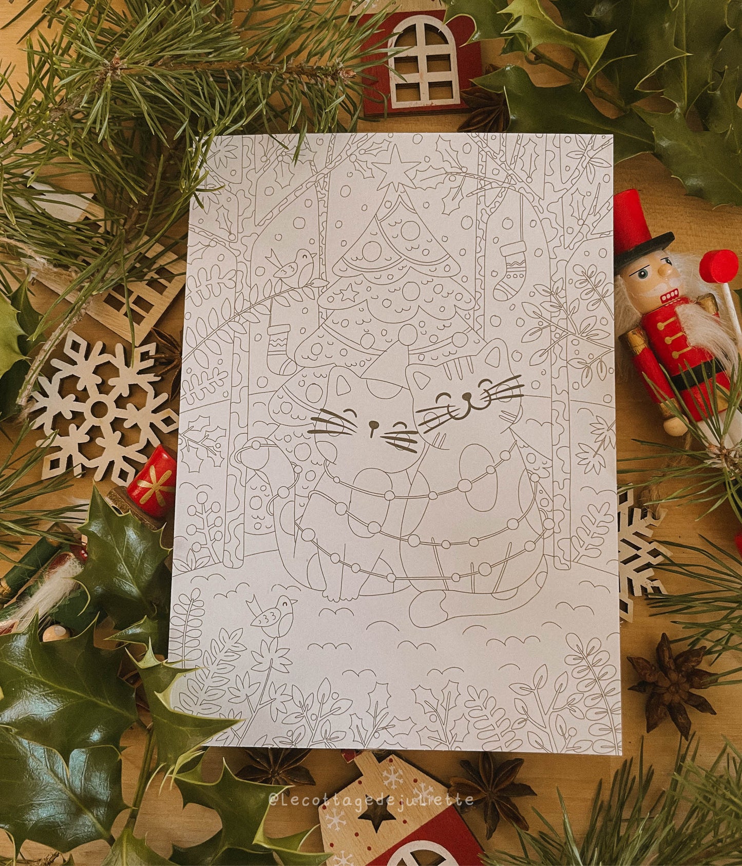 Cartes à colorier de Noël