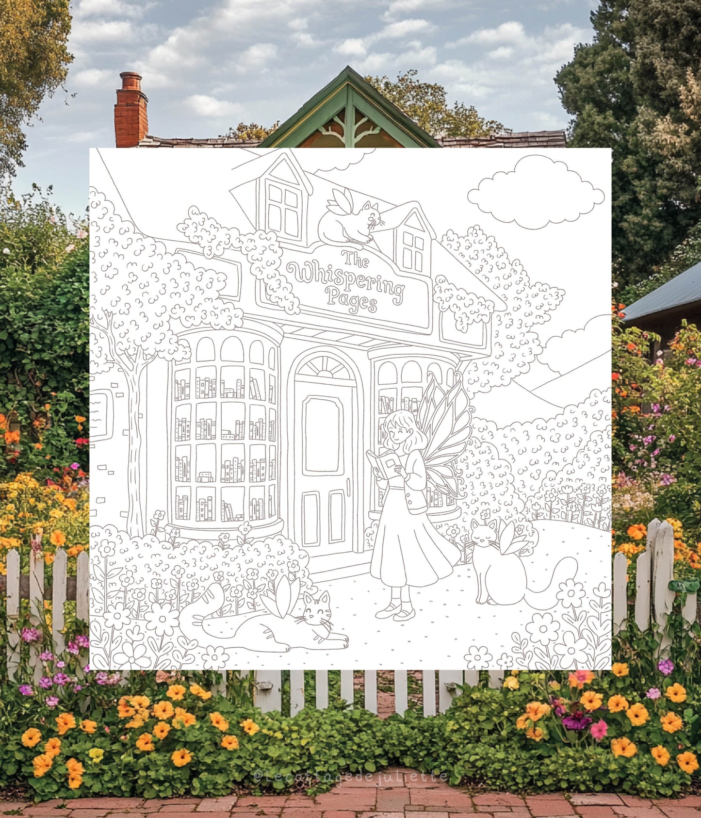 Carte à colorier "The wonderful magical world"
