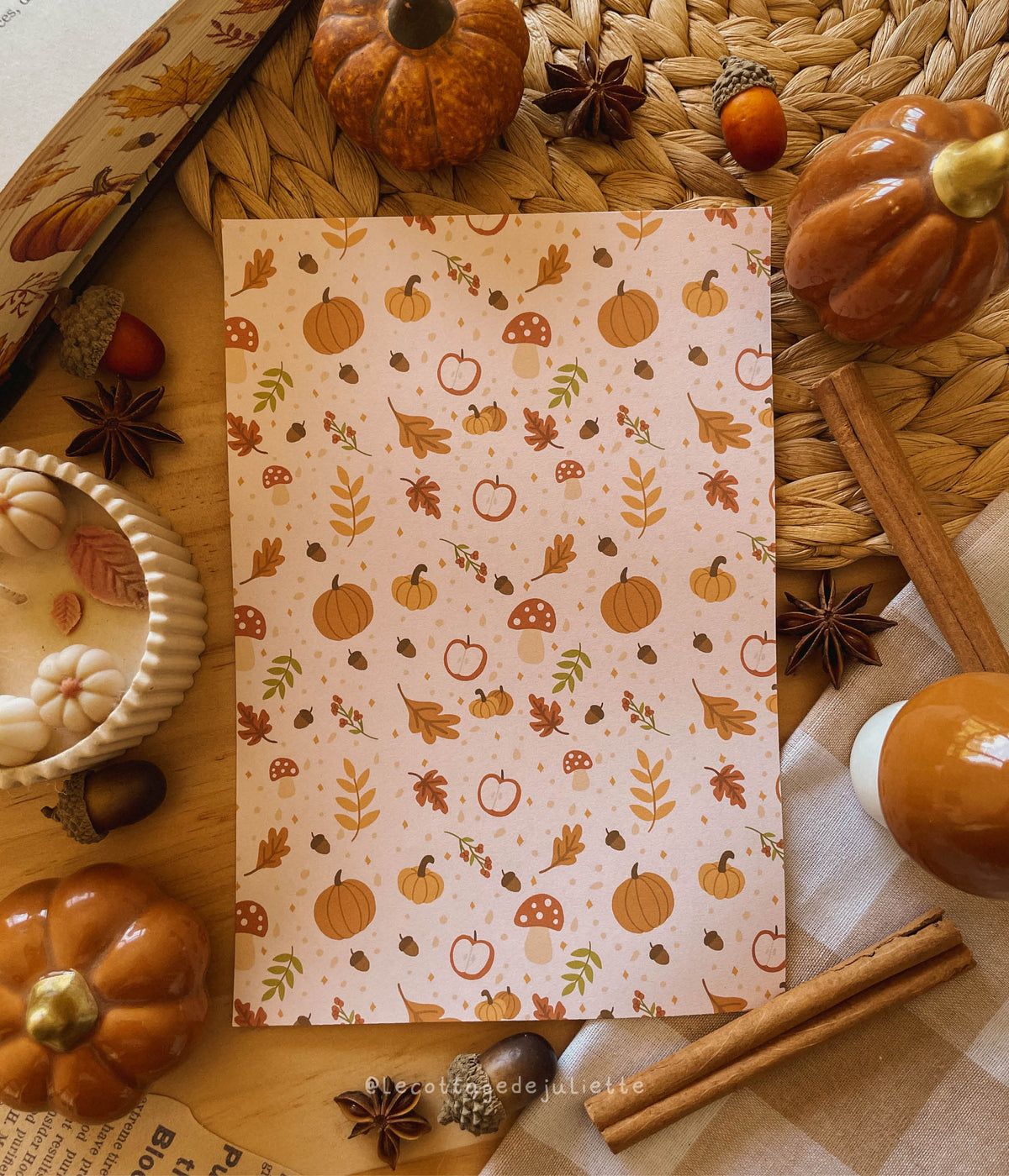 Set de papiers automnal