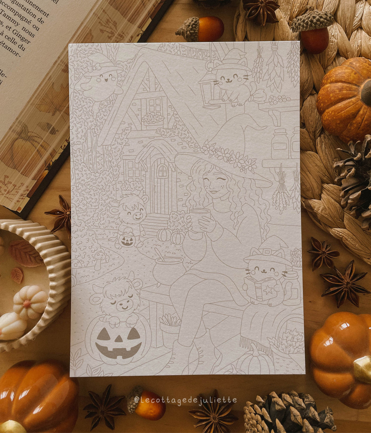 Cartes à colorier "Spooky Halloween"