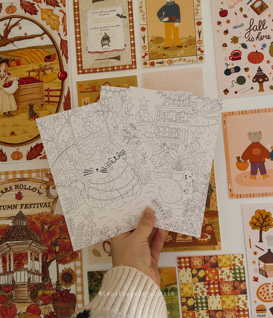 Cartes à colorier de Noël