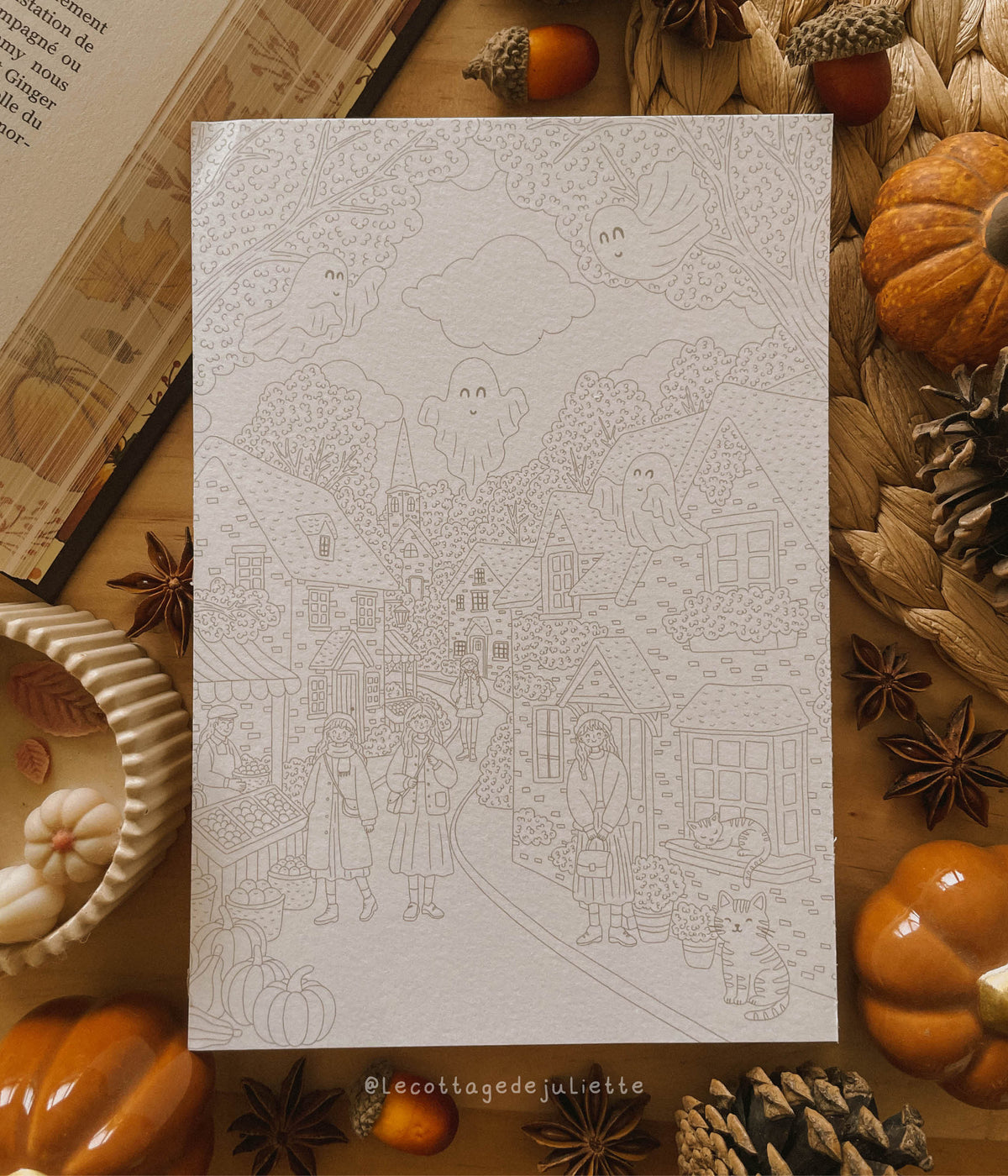 Cartes à colorier "Spooky Halloween"