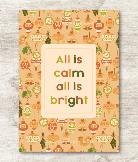 Illustration "All is calm all is bright"