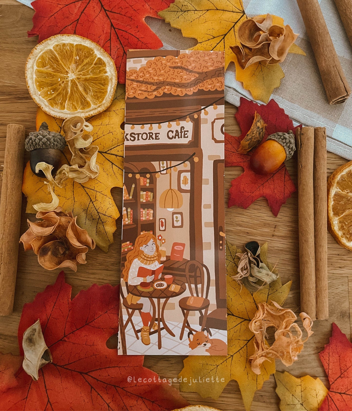 Marque-page "Autumn Bookstore"