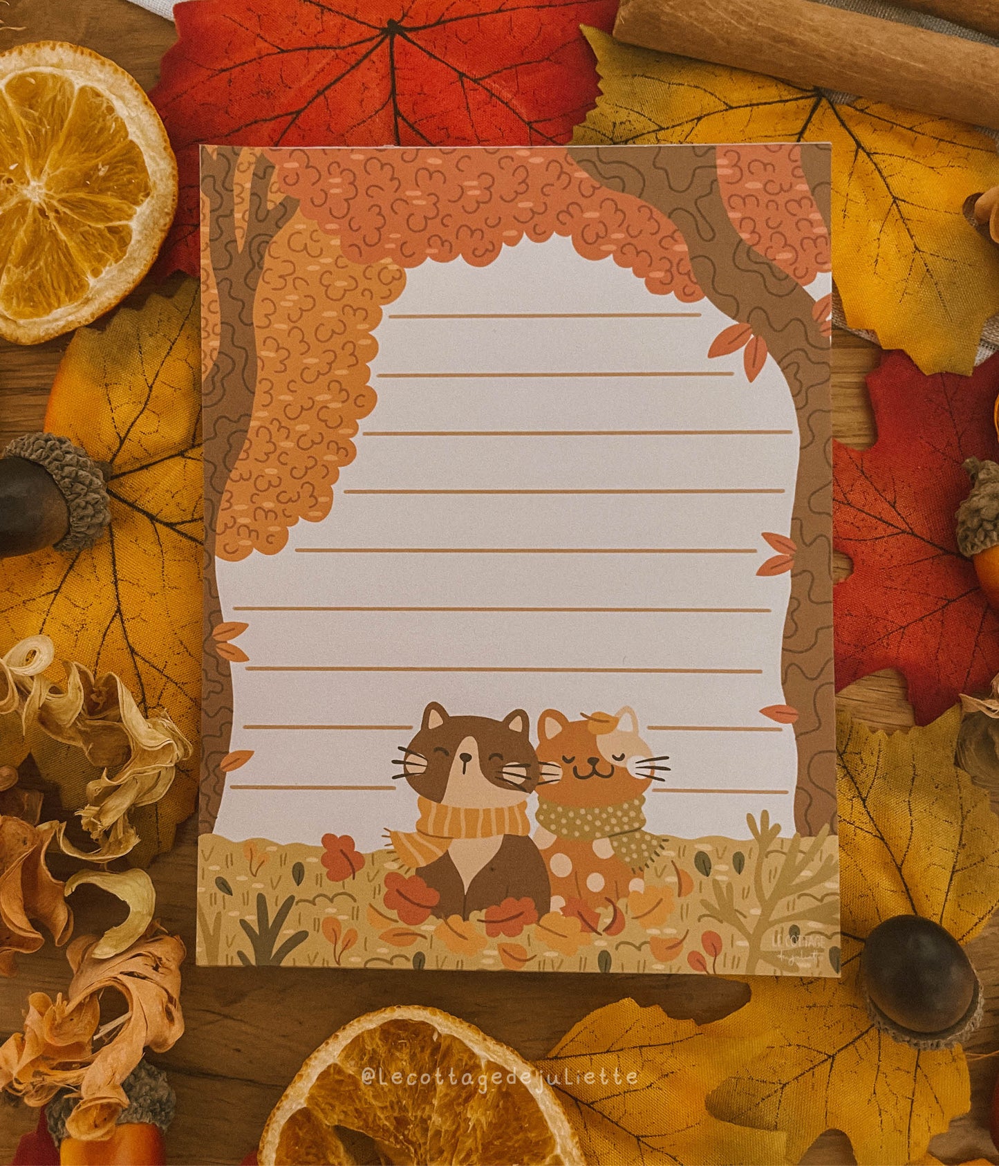 Bloc note "Autumn Cats"
