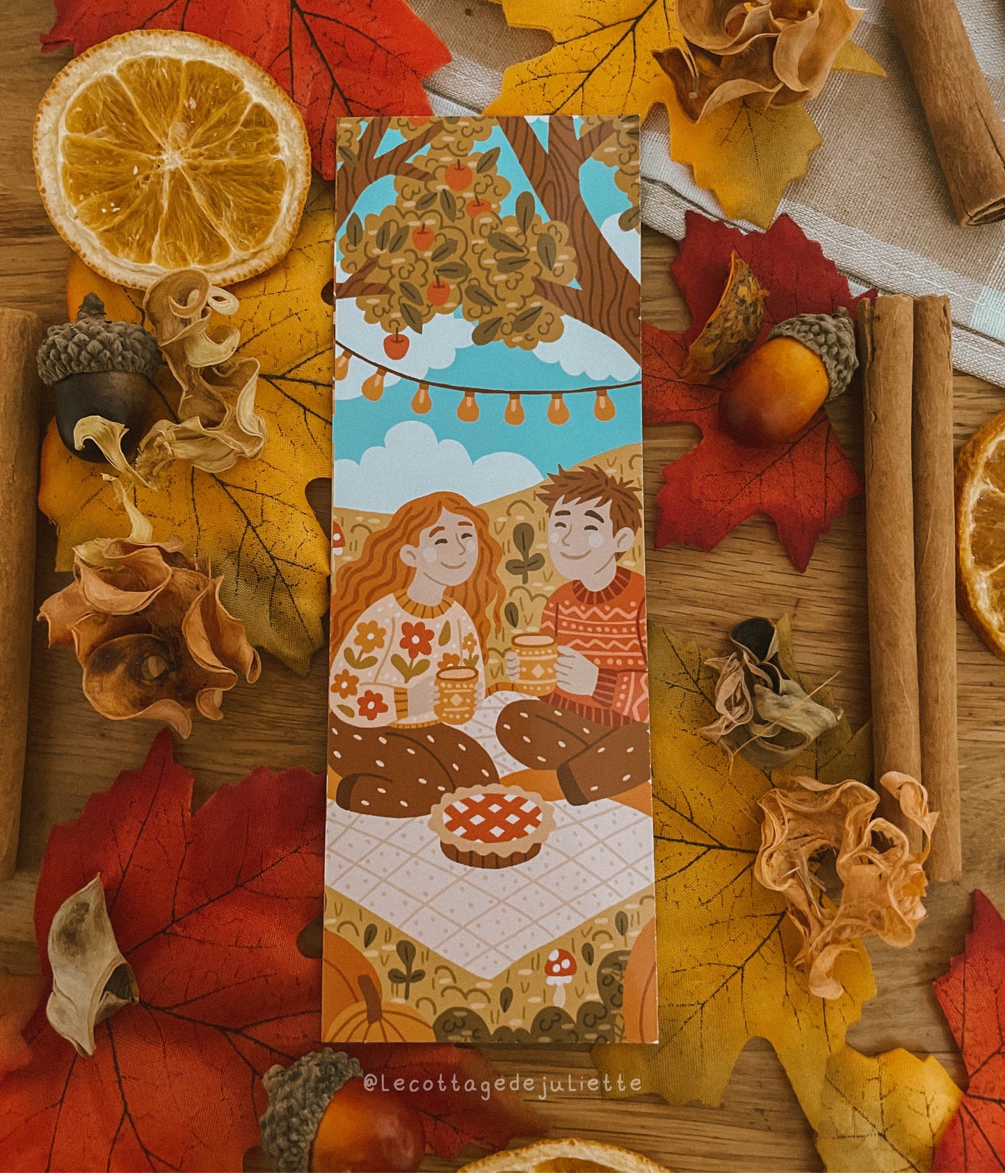 Marque-page "Autumn picnic"