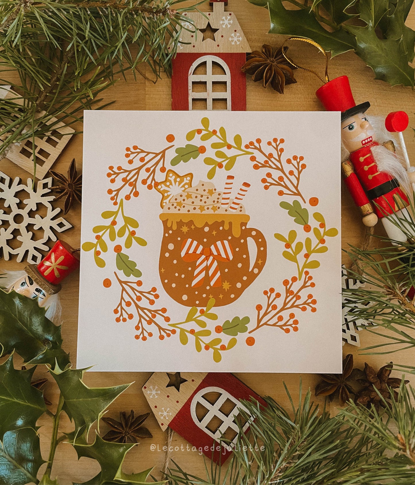 Illustration "Christmas hot chocolate"