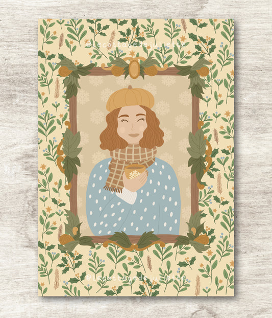 Illustration "Cosy Winter Girl"