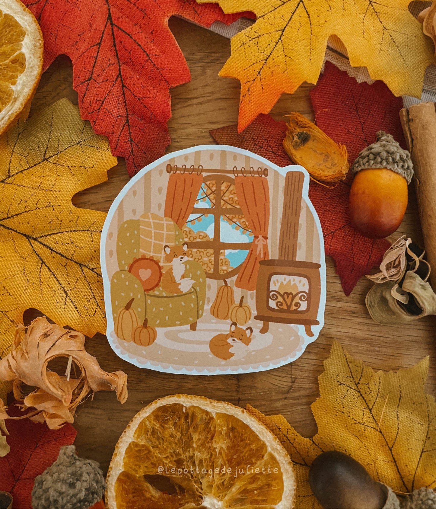 Sticker "Cozy autumn moment"
