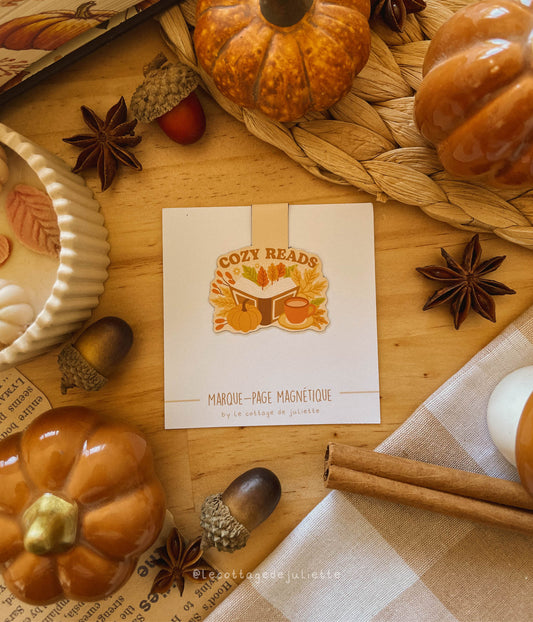 Marque-page magnétique "Cozy reads"
