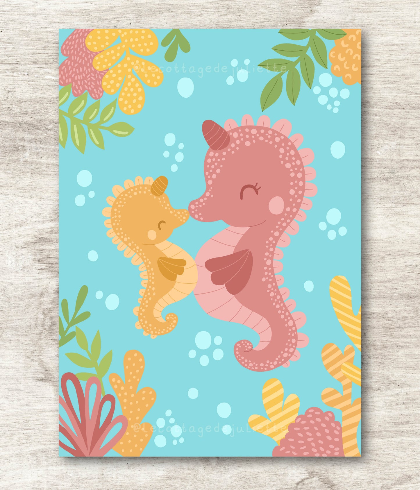 Illustration "Cute Seahorse"