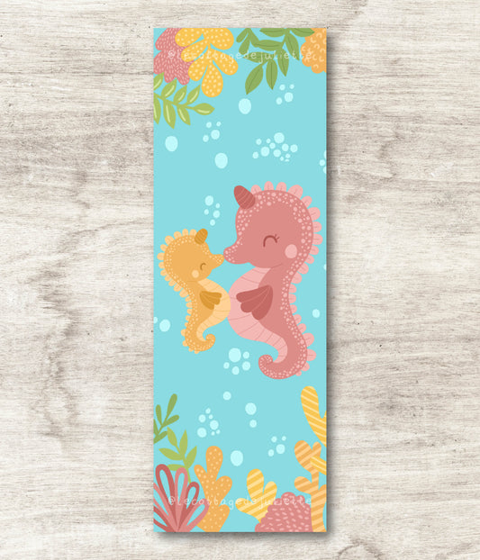 Marque-page "Cute seahorse"