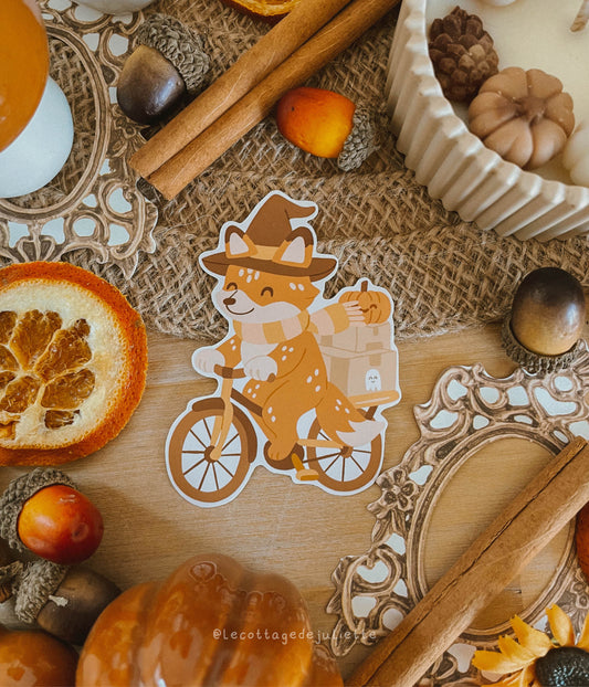 Sticker "En route pour Halloween"