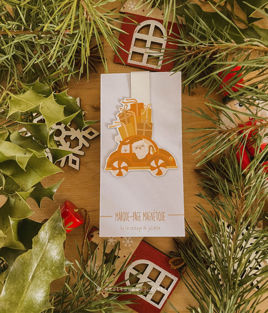 Marque-page magnétique "En route pour Noël"