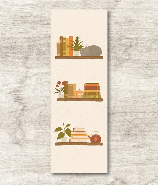 Marque page "Étagère cosy"