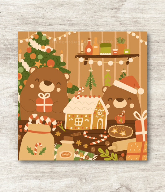 Illustration "It's Christmas baking time"