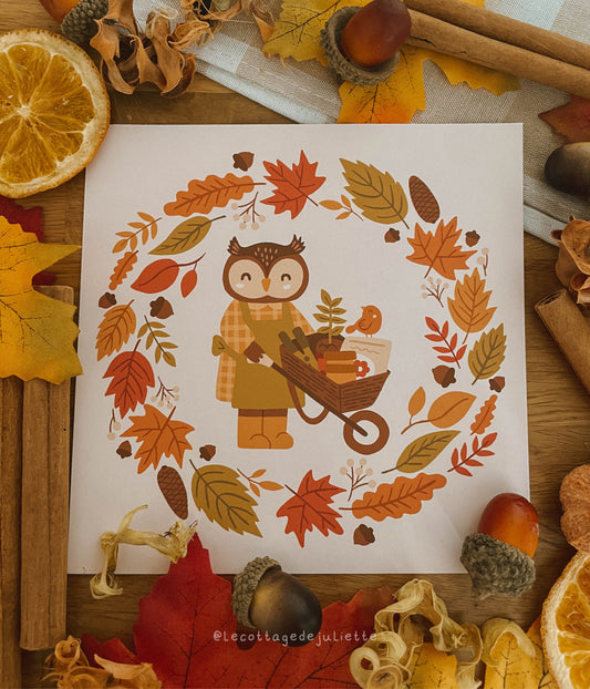 Illustration "Jardinage d'automne"