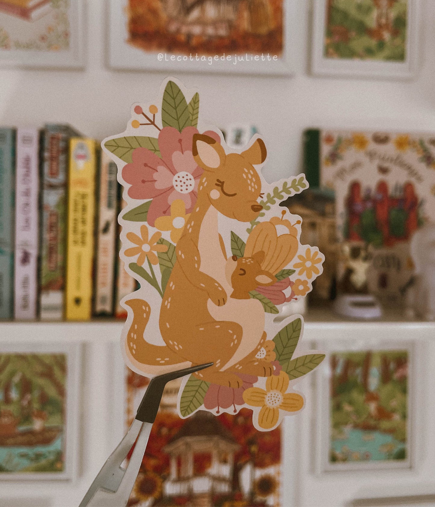 Sticker "Kangaroo flowers"