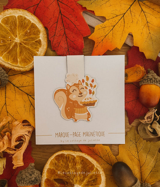Marque-page magnétique "L'écureuil pâtissier"