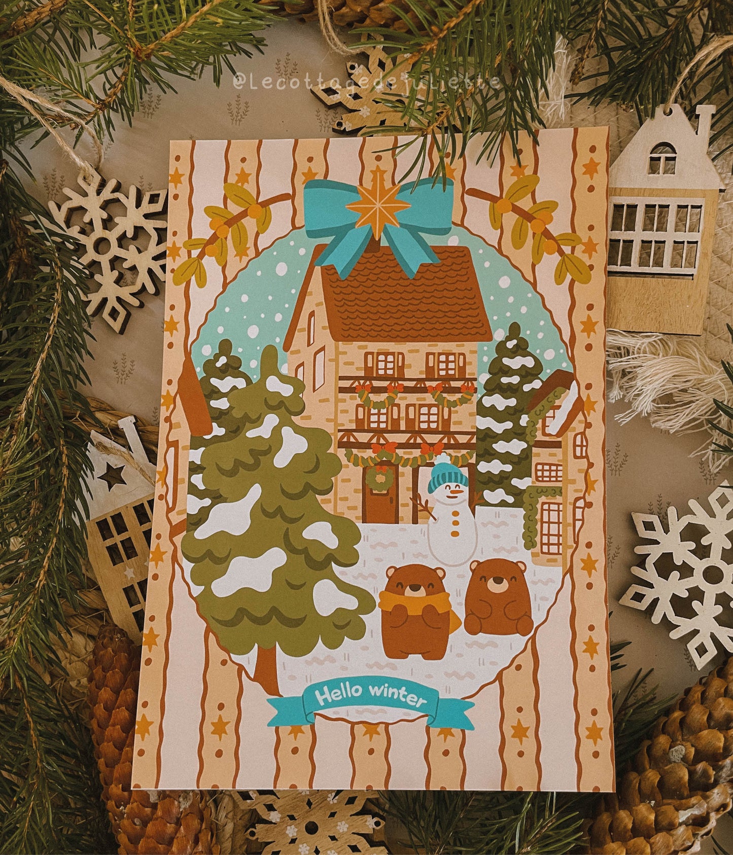 Illustration "L'hiver des oursons"
