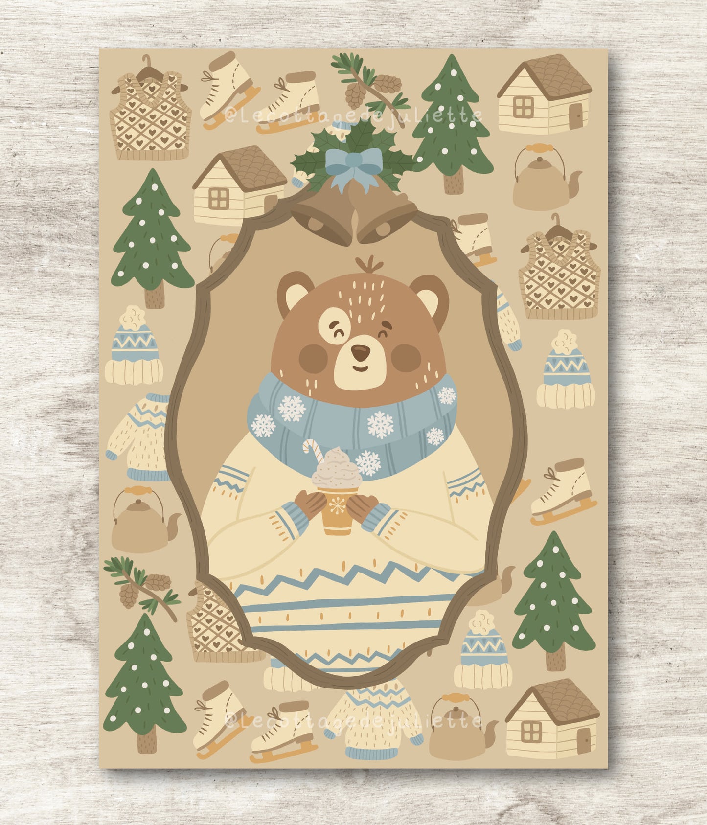 Illustration "L'ours cosy"