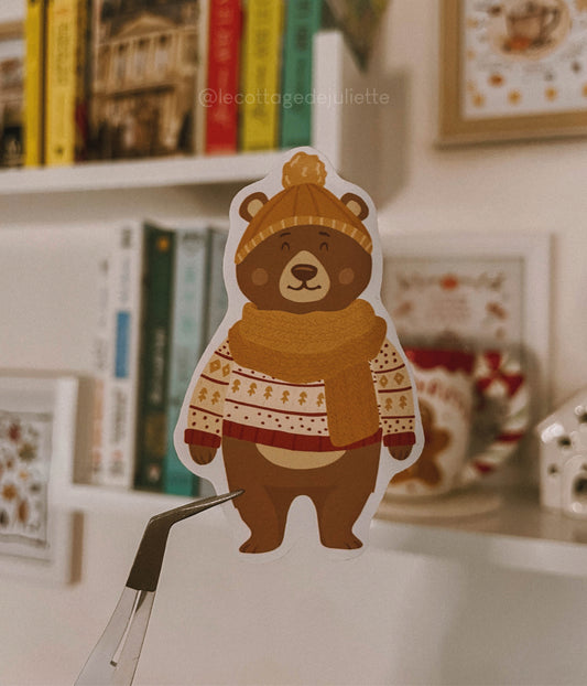 Sticker "L'ours de Noël"