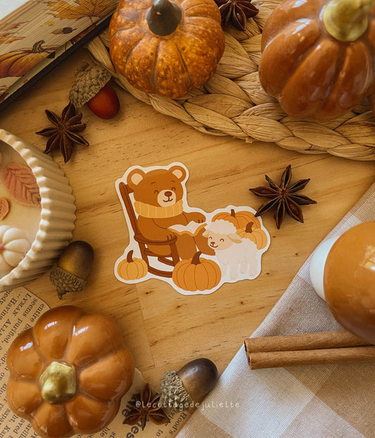 Sticker "L'ours et son mouton"