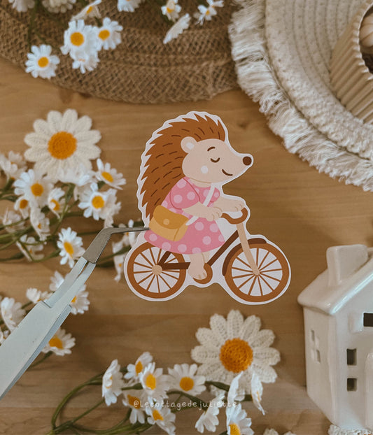 Sticker "La balade à vélo de l'hérisson"