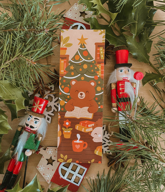 Marque-page "La bibliothèque de Noël"