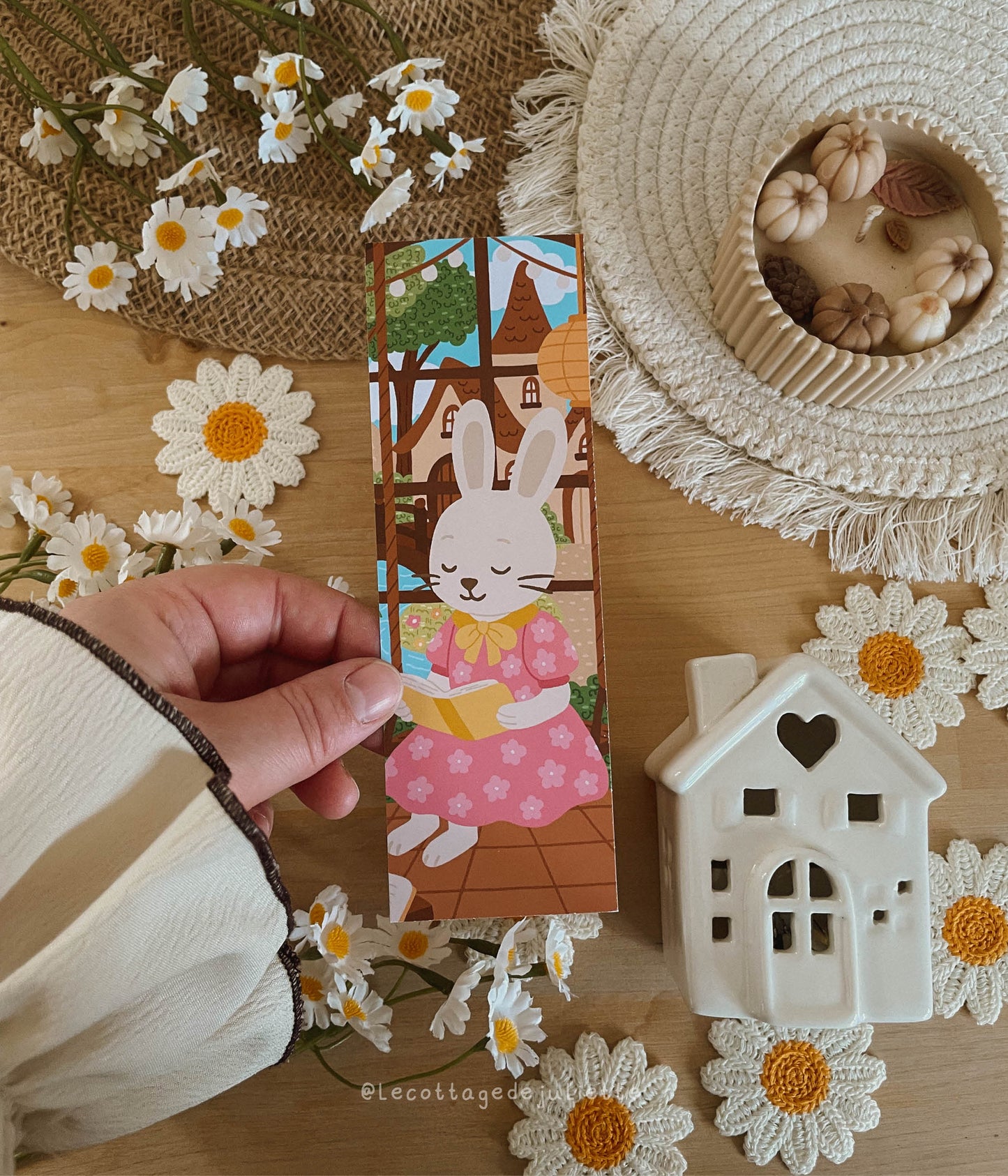 Marque-page "La bibliothèque du printemps"