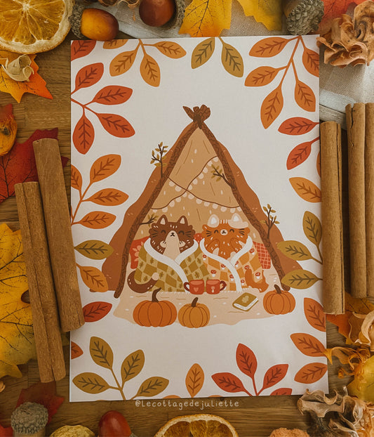 Illustration "La cabane des chats"