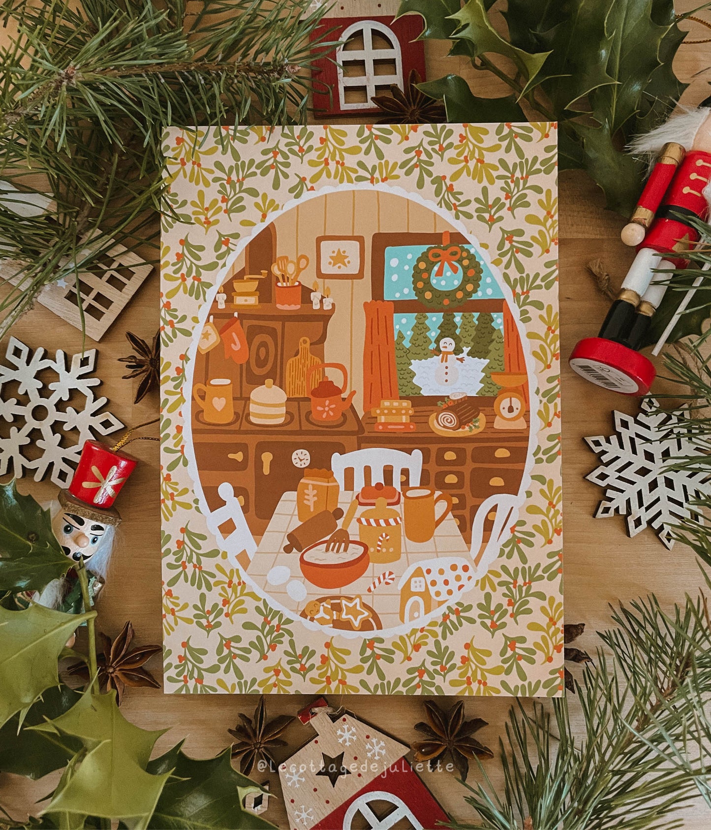 Illustration "La cuisine de Noël"