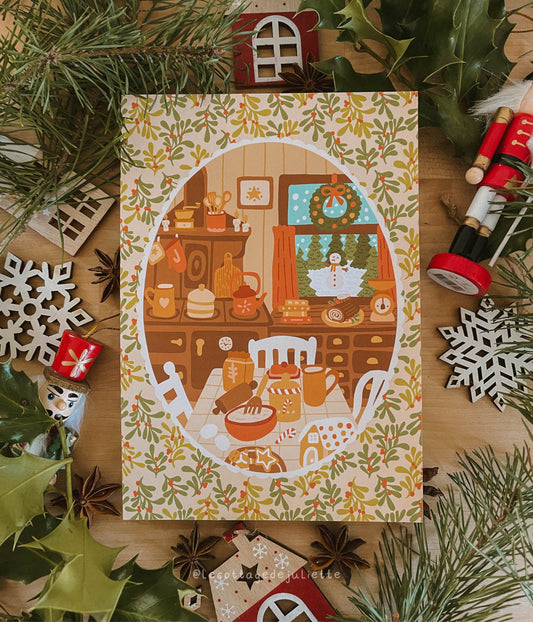 Illustration "La cuisine de Noël"