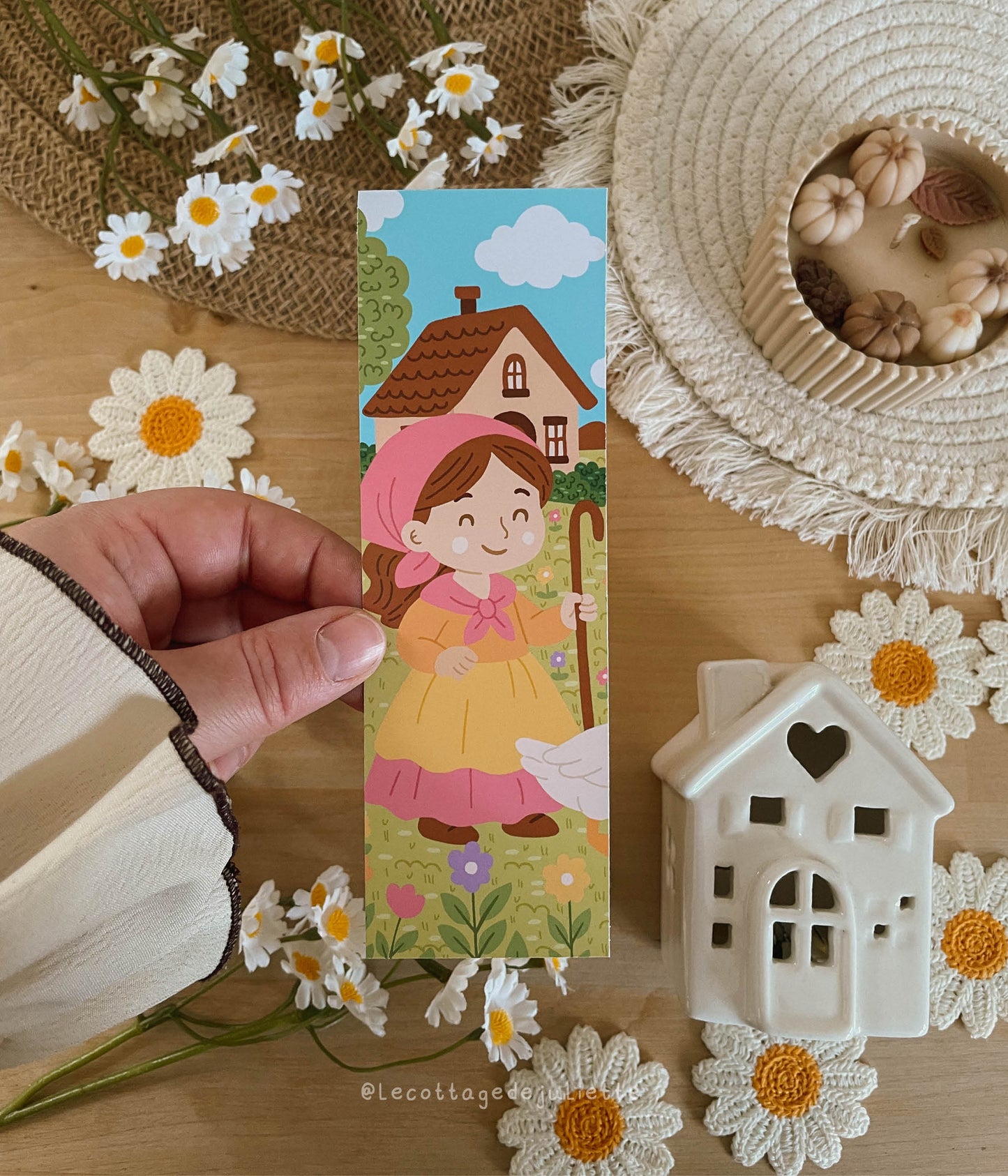 Marque-page "La gardienne des oies"